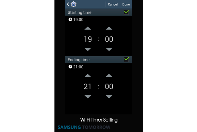 5. Wi-Fi Timer for efficient data usage