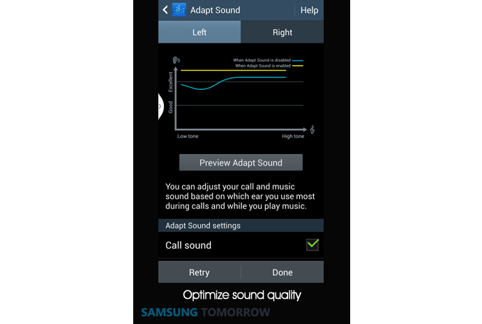6. Adapt Sound optimizes sound quality 