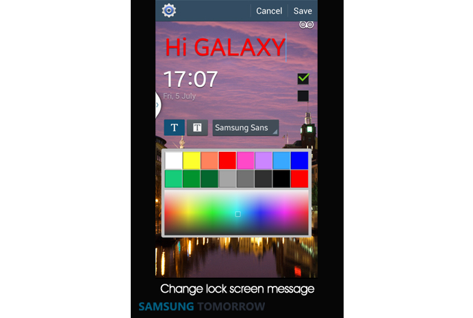  10. Change lock screen message